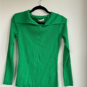 Dorothy Schumacher Green Knit Sweater